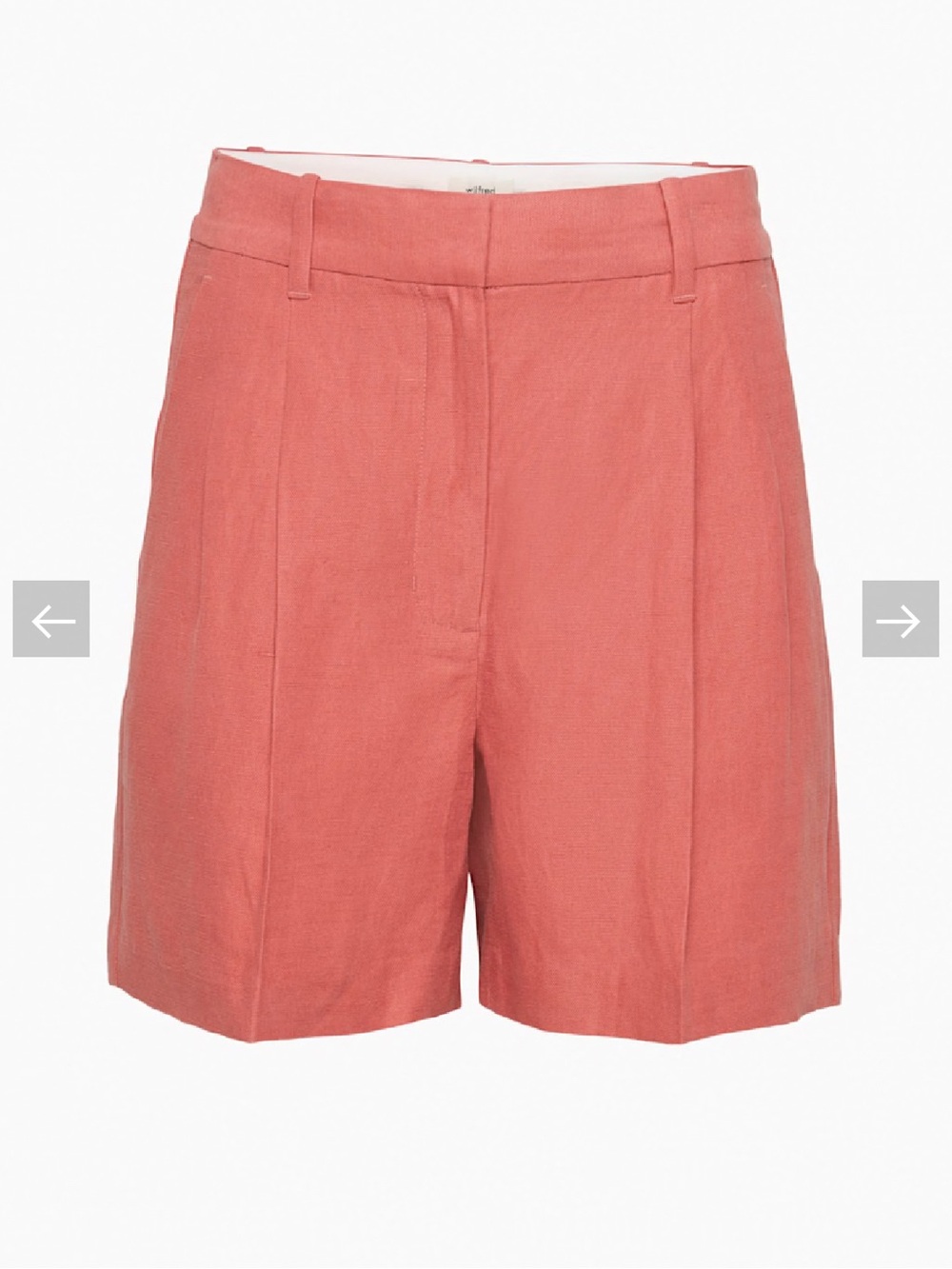 Wilfred The Effortless Linen Short - Warm Sienna Red (4)